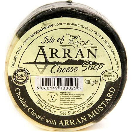 Arran Cheddar Cheese with Mustard