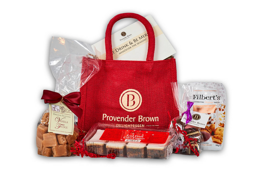 Mistletoe Christmas Gift Bag - Provender Brown