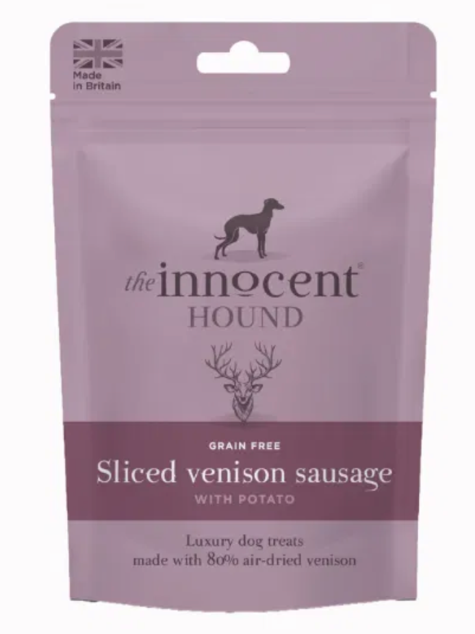 Dog Snacks The Innocent Hound - Grain Free Sliced Venison Sausage