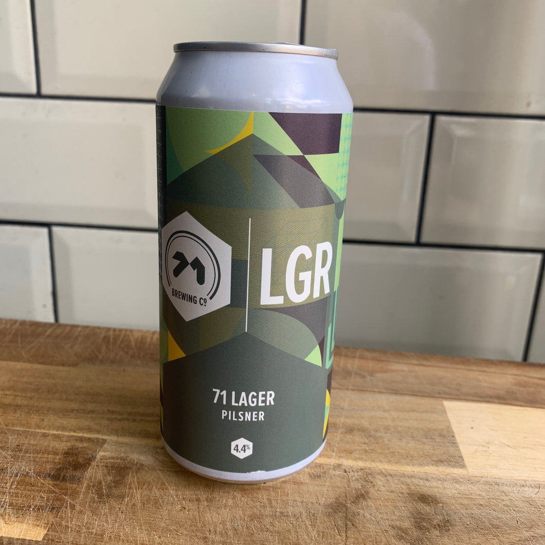 71 Lager Pilsner, 4.4%, 440ml - 71 Brewing